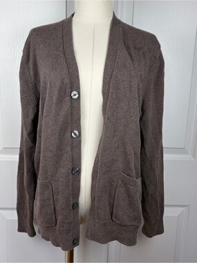 Amazon Essentials Brown Knit Cardigan